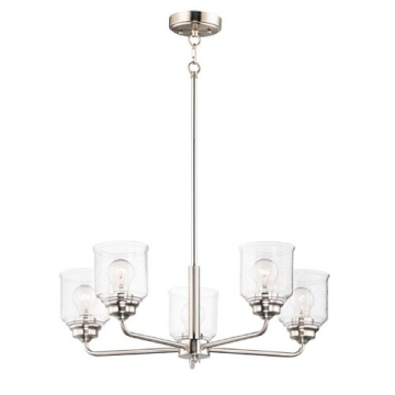 Maxim Lighting Acadia 5-Light Chandelier - 120V - Satin Nickel