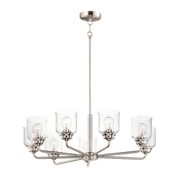 Maxim Lighting Acadia 8-Light Chandelier - 120V - Satin Nickel