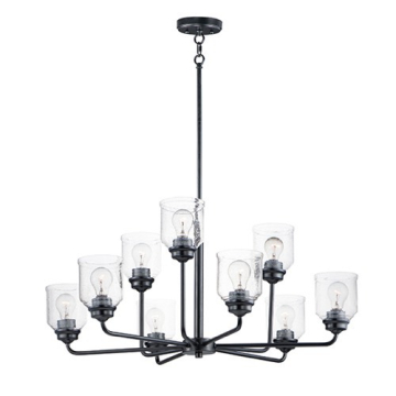 Maxim Lighting Acadia 9-Light Chandelier - 120V - Black