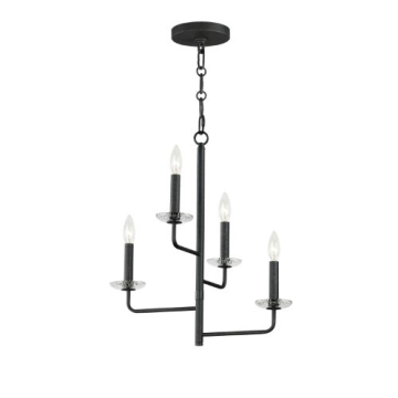 Maxim Lighting Madeira 4-Light Chandelier - 120V - Anthracite