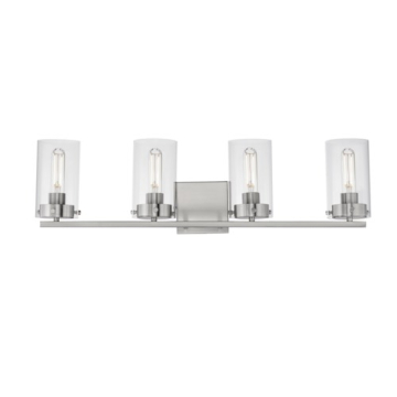 Maxim Lighting Pinn 4-Light Bath Vanity Light - 120V - Satin Nickel