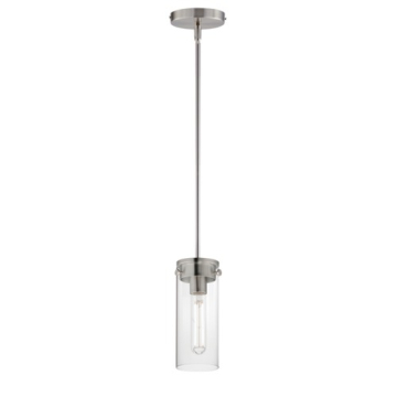 Maxim Lighting Pinn 1-Light Mini Pendant - 120V - Satin Nickel