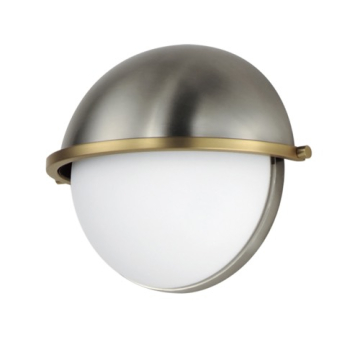 Maxim Lighting Duke Half Sconce - 120V - Satin Nickel / Satin Brass