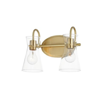 Maxim Lighting Ava 2-Light Bath Vanity Light - 120V - Natural Aged Brass