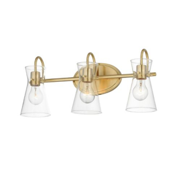 Maxim Lighting Ava 3-Light Bath Vanity Light - 120V - Natural Aged Brass