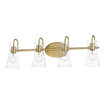 Maxim Lighting Ava 4-Light Bath Vanity Light - 120V - Natural Aged Brass