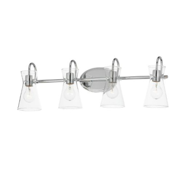 Maxim Lighting Ava 4-Light Bath Vanity Light - 120V - Polished Chrome