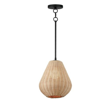 Maxim Lighting Maldives 1-Light Pendant - 120V - Black