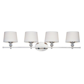 Maxim Lighting Rondo 4-Light Bath Vanity Light - 120V - Polished Nickel