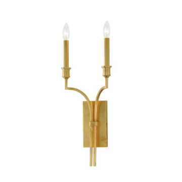 Maxim Lighting Normandy 2-Light Sconce - 120V - Gold Leaf
