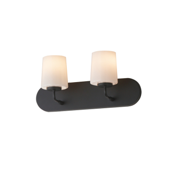 Maxim Lighting Durham 2-Light Strip Bath Vanity Light - 120V - Black