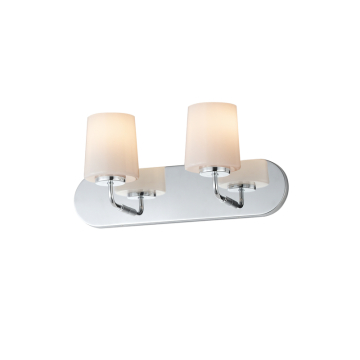 Maxim Lighting Durham 2-Light Strip Bath Vanity Light - 120V - Polished Chrome