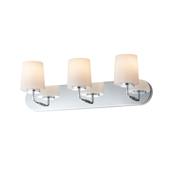 Maxim Lighting Durham 3-Light Strip Bath Vanity Light - 120V - Polished Chrome