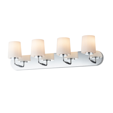 Maxim Lighting Durham 4-Light Strip Bath Vanity Light - 120V - Polished Chrome