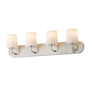 Maxim Lighting Durham 4-Light Strip Bath Vanity Light - 120V - Satin Nickel