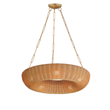 Maxim Lighting Bower 30" Pendant - 120V - Natural Aged Brass