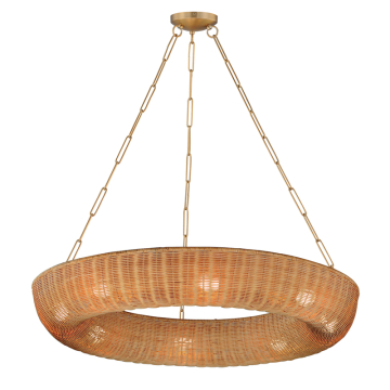 Maxim Lighting Bower 40" Pendant - 120V - Natural Aged Brass