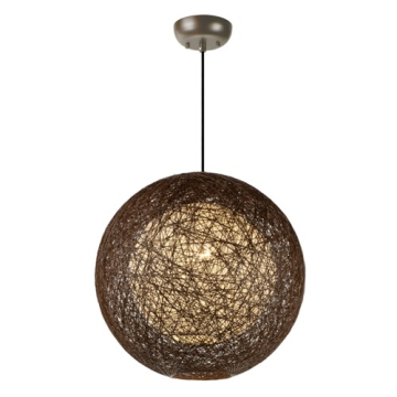Maxim Lighting Bali 19" 1-Light Pendant - 120V - Chocolate