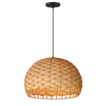 Maxim Lighting Tahiti 20" 1-Light Pendant - 120V - Black