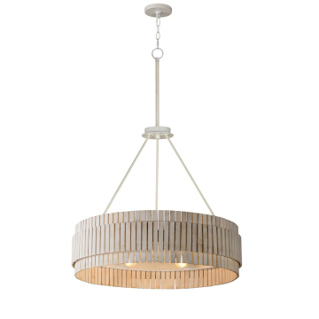 Maxim Lighting Satori 6-Light Chandelier - 120V - Ecru