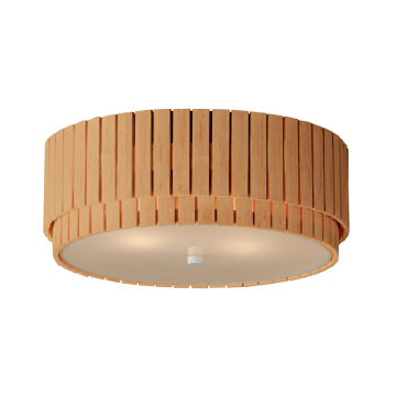 Maxim Lighting Satori 2-Light Flush Mount - 120V - Natural Aged Brass