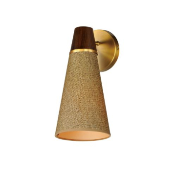 Maxim Lighting Sumatra 1-Light Sconce - 120V - Natural Aged Brass
