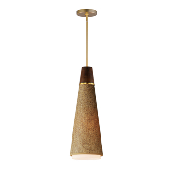 Maxim Lighting Sumatra 1-Light Pendant - 120V - Natural Aged Brass