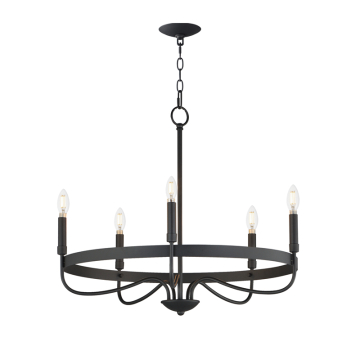 Maxim Lighting Frankie 5-Light Chandelier - 120V - Black