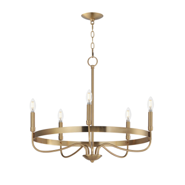 Maxim Lighting Frankie 5-Light Chandelier - 120V - Heritage