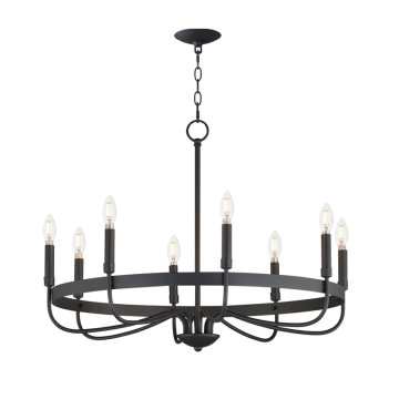 Maxim Lighting Frankie 8-Light Chandelier - 120V - Black