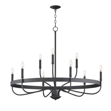 Maxim Lighting Frankie 9-Light Chandelier - 120V - Black