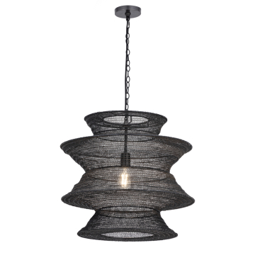 Maxim Lighting Krabi Large 1-Light Pendant - 120V - Black