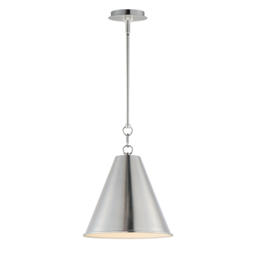 Maxim Lighting Veritas 12" 1-Light Pendant - 120V - Satin Nickel