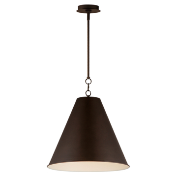 Maxim Lighting Veritas 18" 1-Light Pendant - 120V - Chestnut Bronze