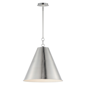 Maxim Lighting Veritas 18" 1-Light Pendant - 120V - Satin Nickel