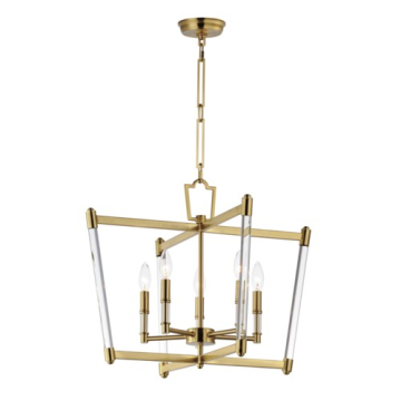 Maxim Lighting Lucent 5-Light Chandelier - 120V - Heritage Brass