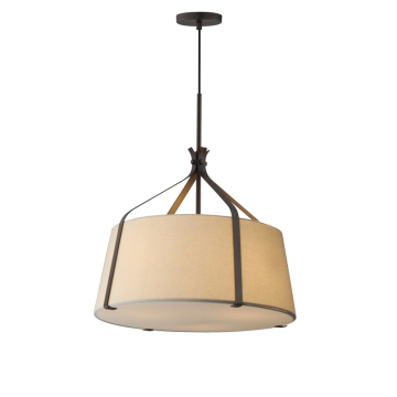 Maxim Lighting Bandera 20" 3-Light Pendant - 120V - Dark Bronze