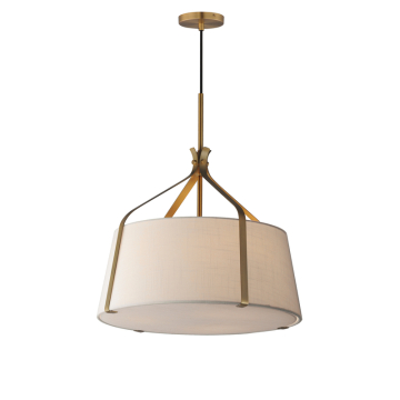 Maxim Lighting Bandera 20" 3-Light Pendant - 120V - Natural Aged Brass