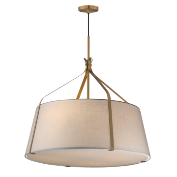 Maxim Lighting Bandera 30" 4-Light Pendant - 120V - Natural Aged Brass