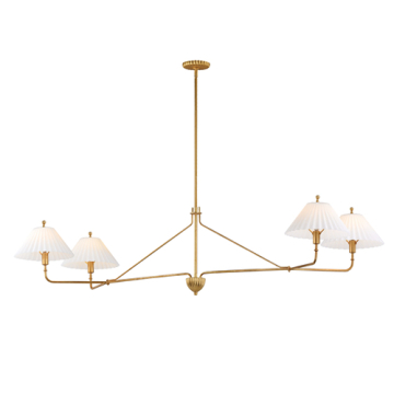 Maxim Lighting Kismet 4-Light Linear Pendant - 120V - Gold Leaf