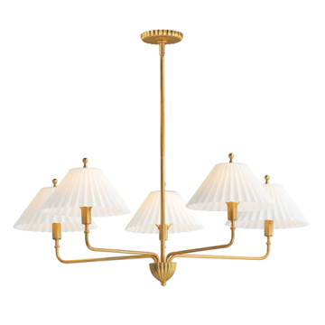 Maxim Lighting Kismet 5-Light Chandelier - 120V - Gold Leaf