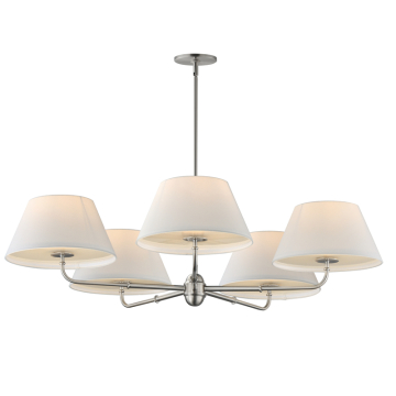 Maxim Lighting Dunbridge 5-Light Chandelier - 120V - Polished Nickel