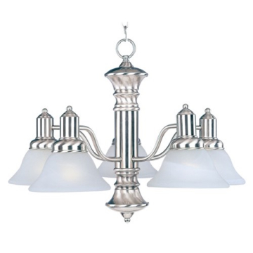 Maxim Lighting Newburg 5-Light Chandelier - 120V - Satin Nickel