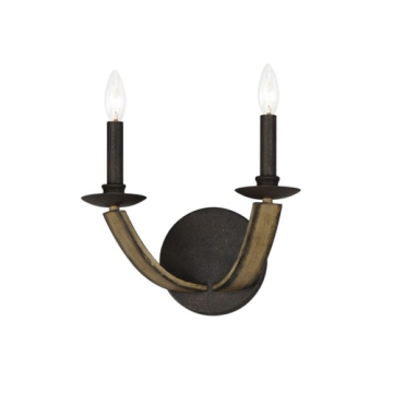 Maxim Lighting Basque 2-Light Wall Sconce - 120V - Driftwood / Anthracite