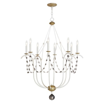 Maxim Lighting Formosa 8-Light Chandelier - 120V - Ecru / Venetian Gold