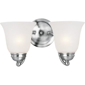 Maxim Lighting Basix 2-Light Bath Vanity Light - 120V - Polished Chrome