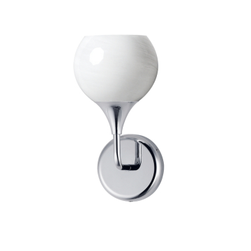 Maxim Lighting Neve 1-Light Wall Sconce - 120V - Polished Chrome - Marble Glass
