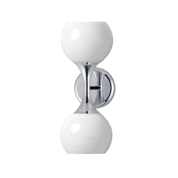 Maxim Lighting Neve 2-Light Wall Sconce - 120V - Polished Chrome - Marble Glass