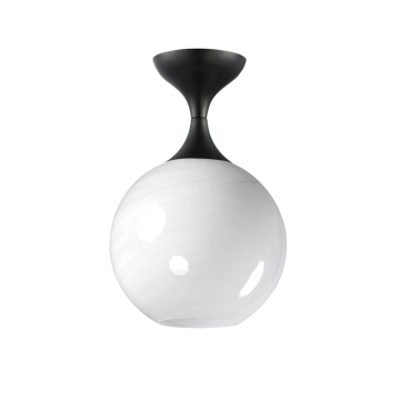 Maxim Lighting Neve Flush Mount - 120V - Black - Marble Glass