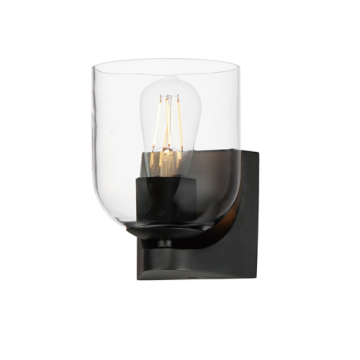 Maxim Lighting Scoop 1-Light Bath Vanity - 120V - Black